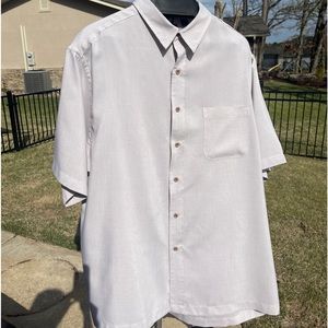Roundtree Yorke Men’s Short Sleeve Button Shirt size XXL